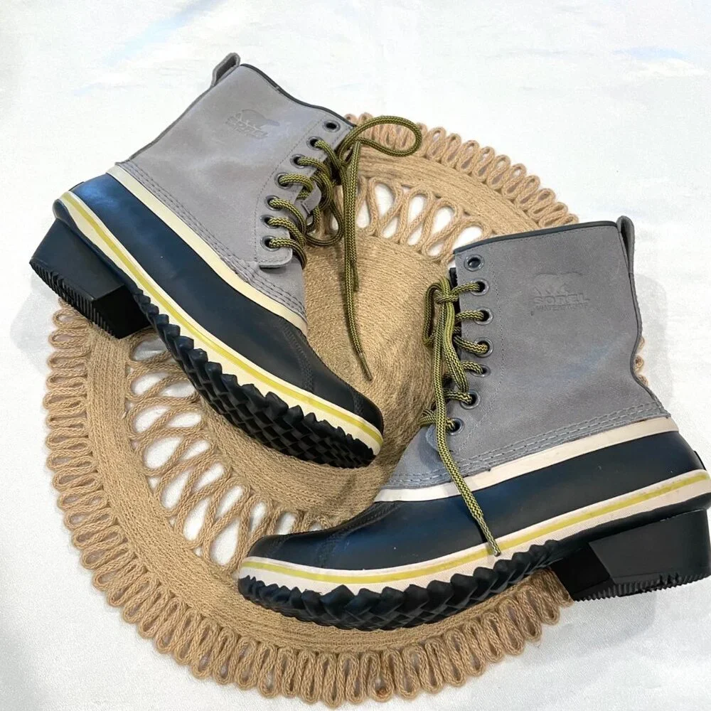 Sorel Women's Slimpack 1964 Boot Quarry, Antique Moss Women 9.5
